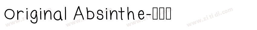 Original Absinthe字体转换